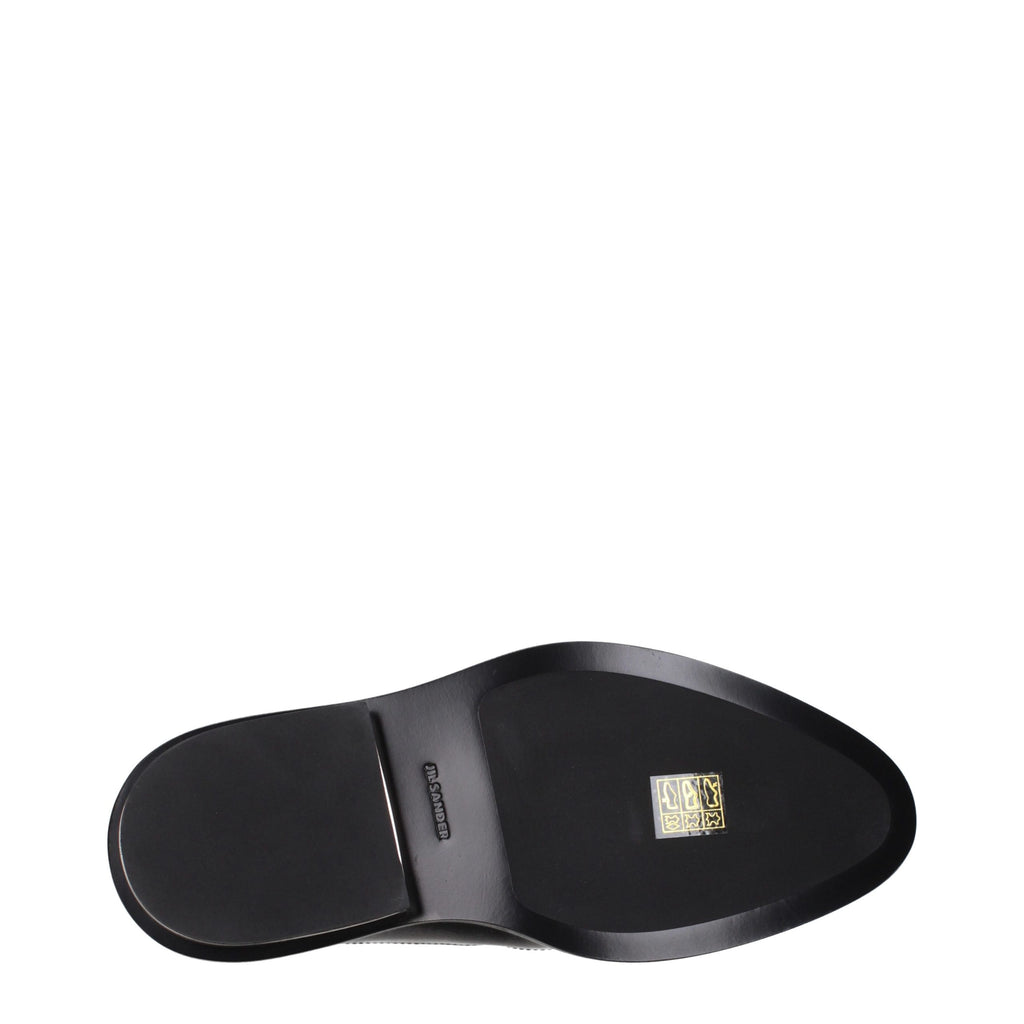 Jil Sander Black Leather Ankle Boots