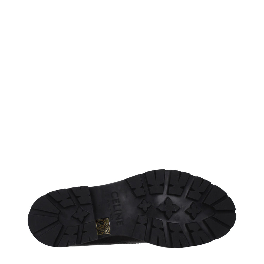 Celine Black Leather Ankle Boots