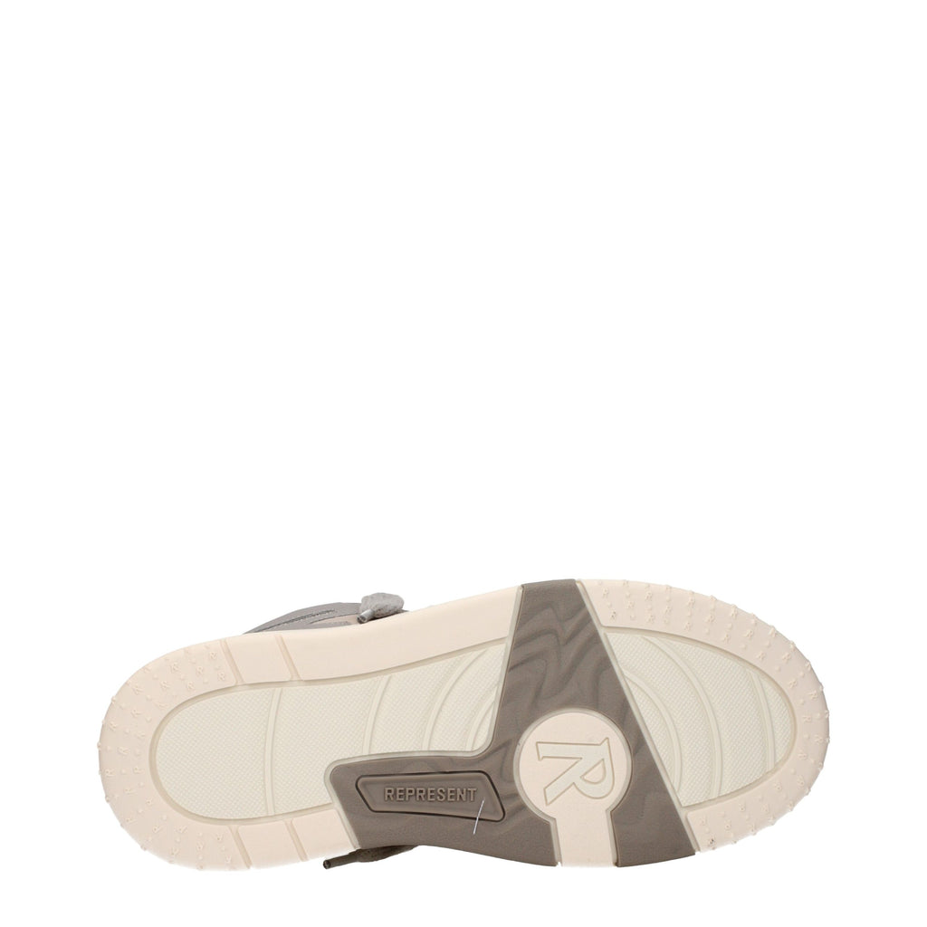 Represent White Leather Chunky Sneakers
