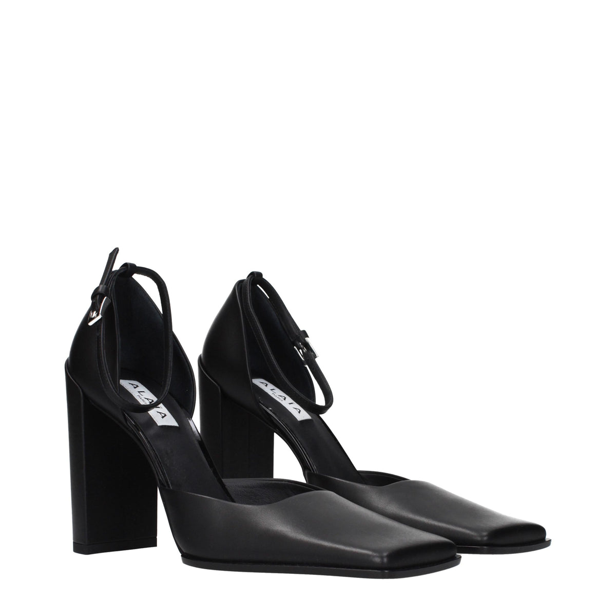 Alaïa Black Leather High Heel Pumps