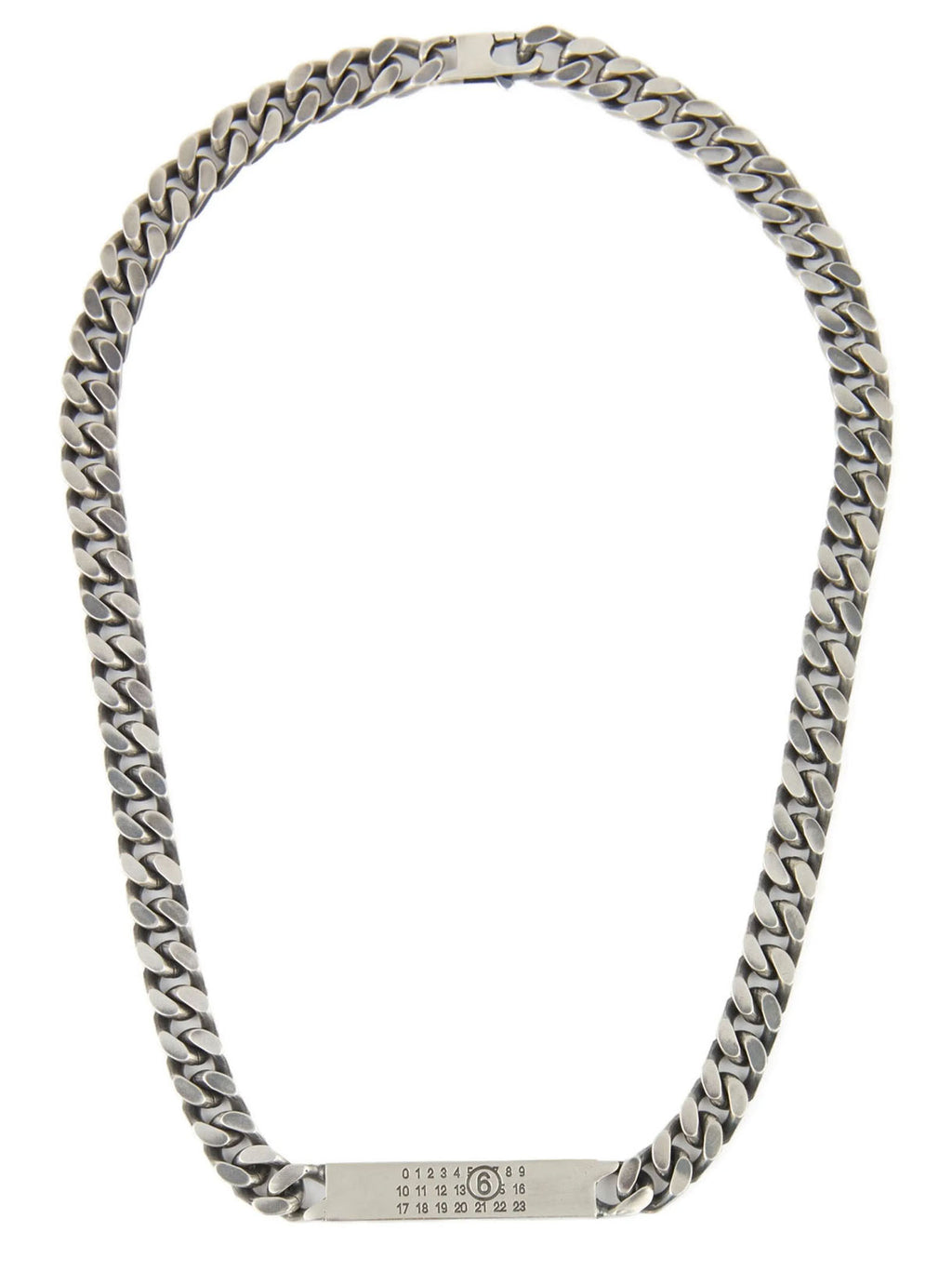 MM6 Maison Margiela Silver Brass Necklace