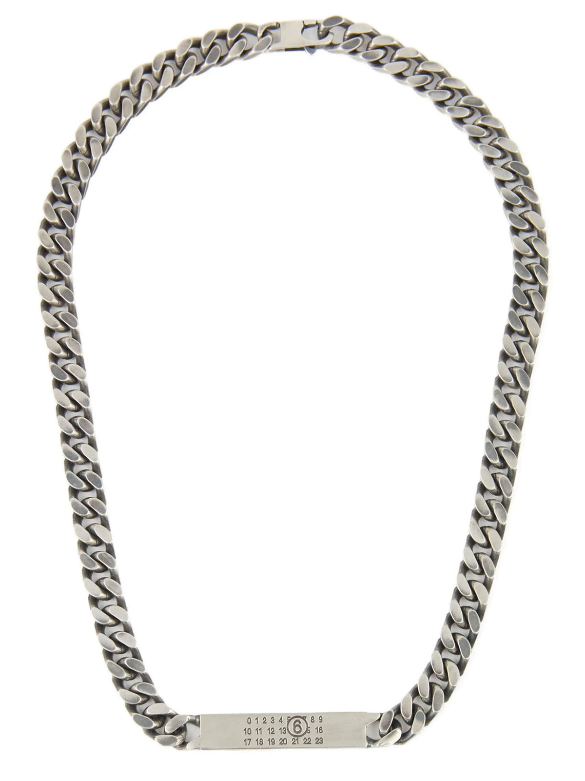 MM6 Maison Margiela Silver Brass Necklace