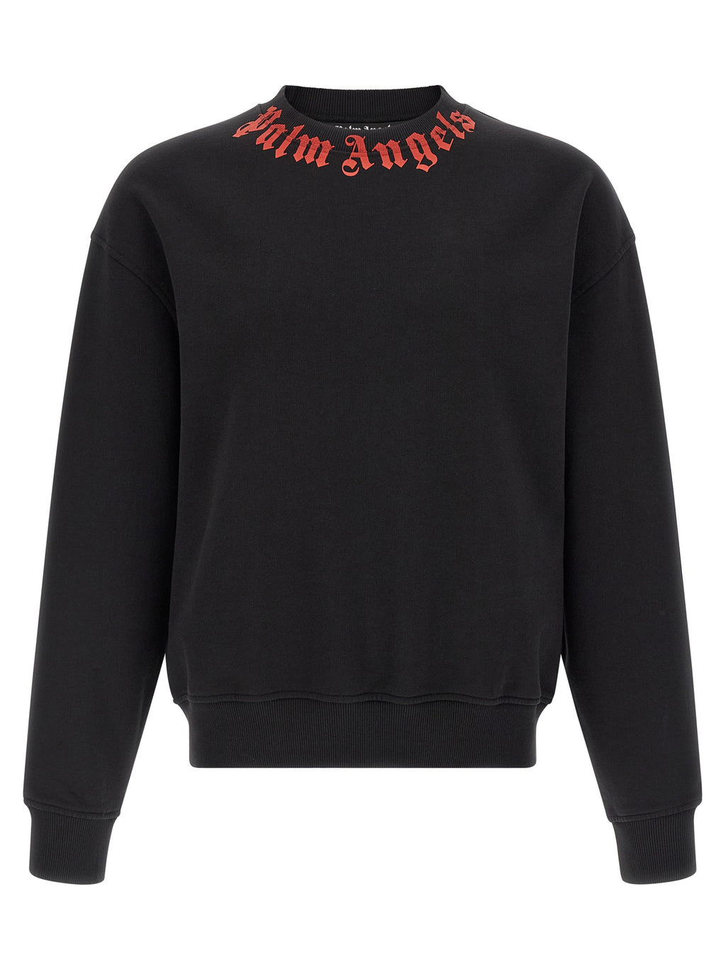Palm Angels Black Cotton Sweatshirt