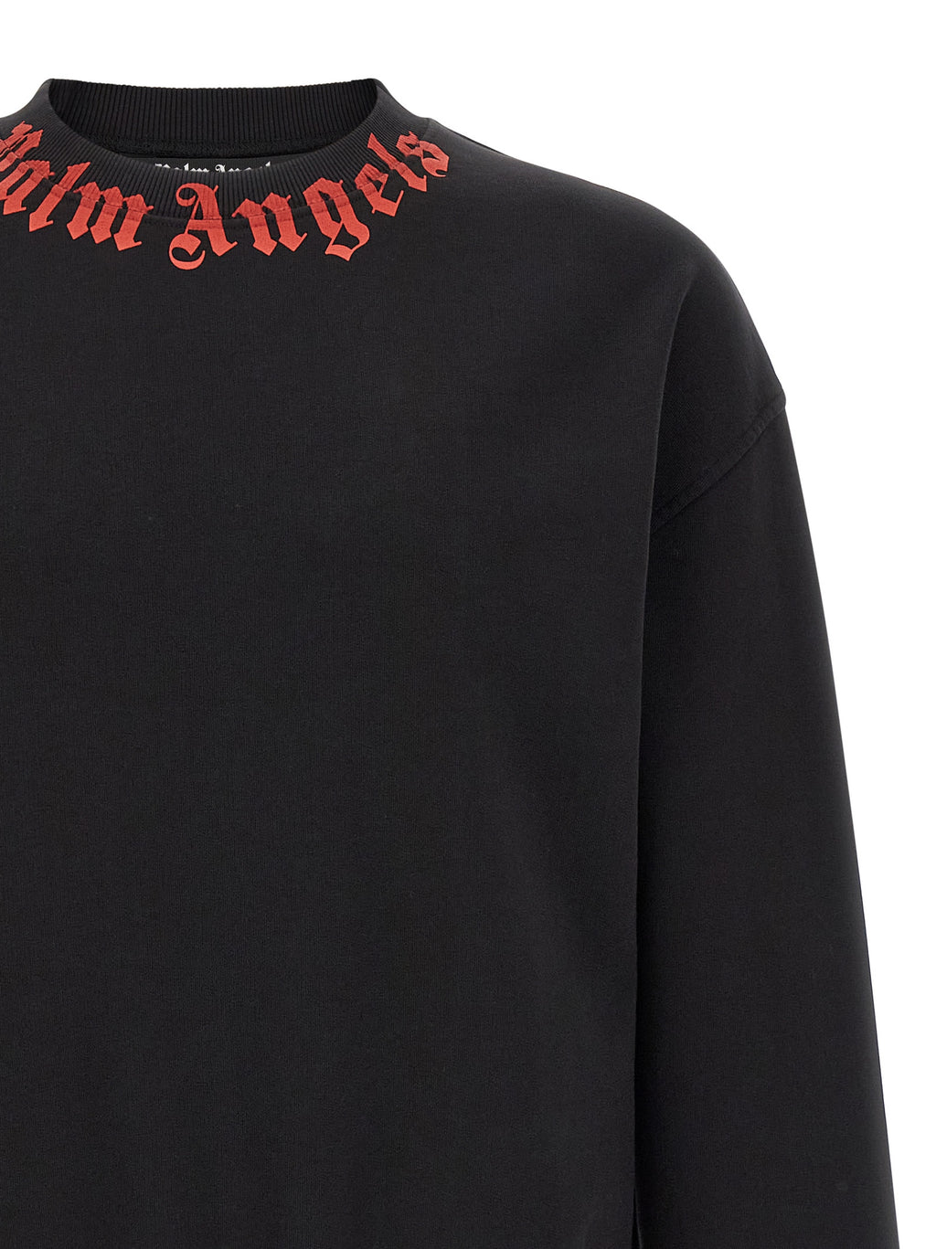 Palm Angels Black Cotton Sweatshirt