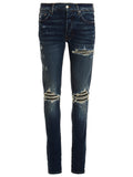 Amiri Blue Cotton Skinny Jeans