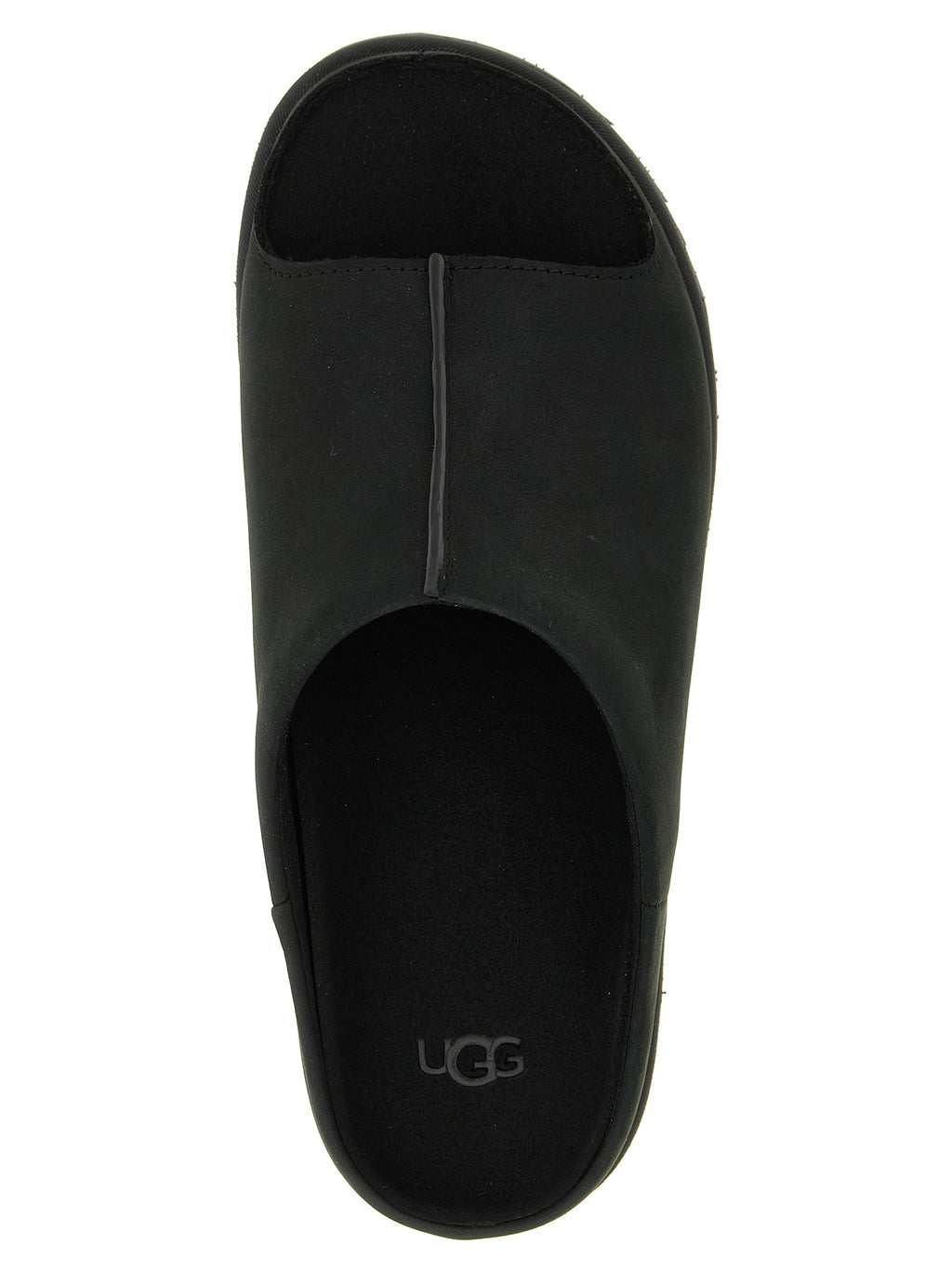 UGG Black Leather Slides