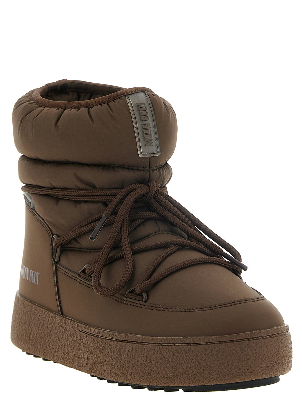 Moon Boot Brown Polyamide Flat Boots