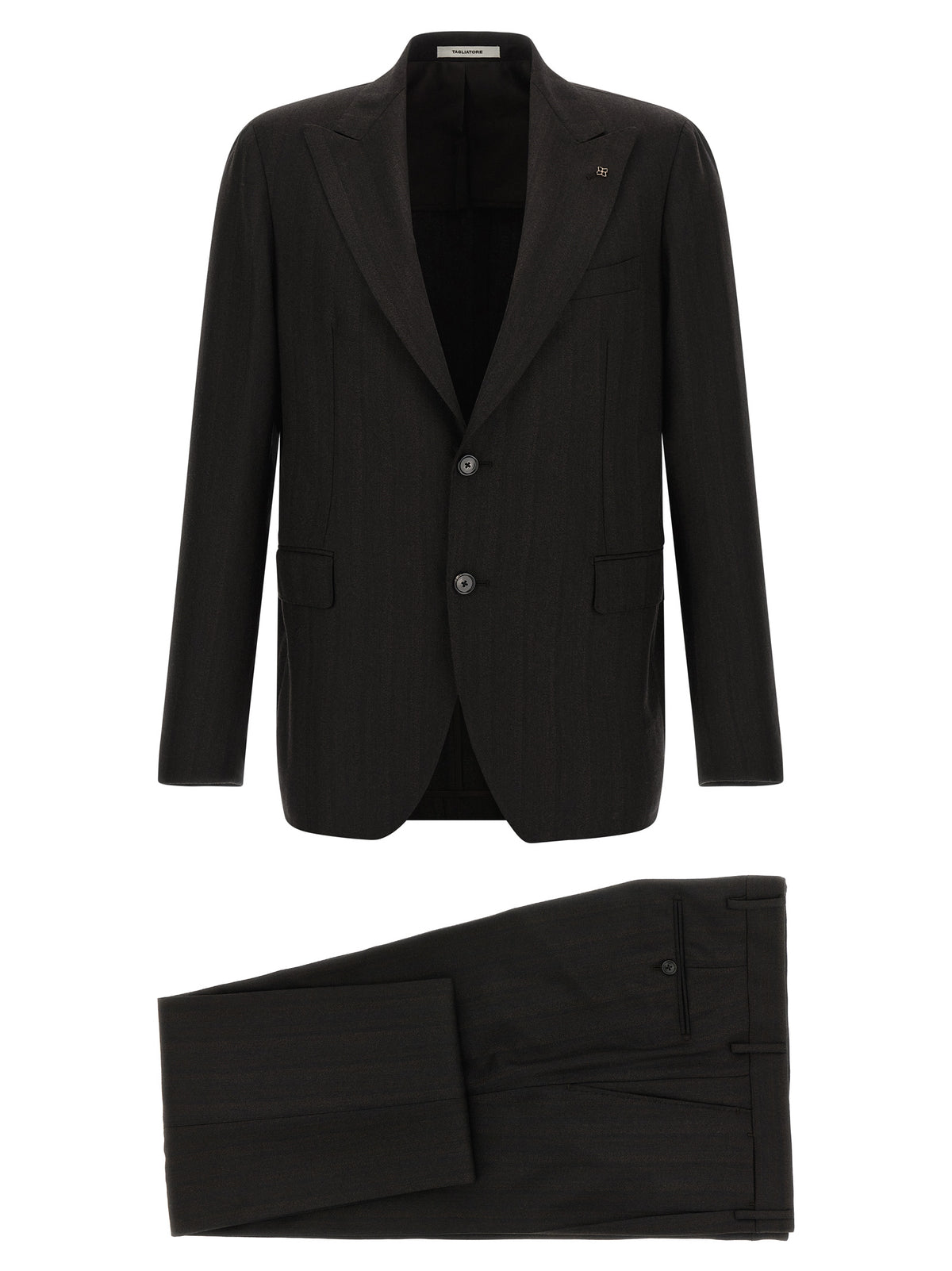 Tagliatore Gray Wool Two-Piece Suit