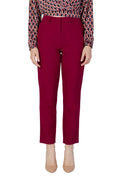 Vila Clothes Bordeaux Polyester Dress Pants
