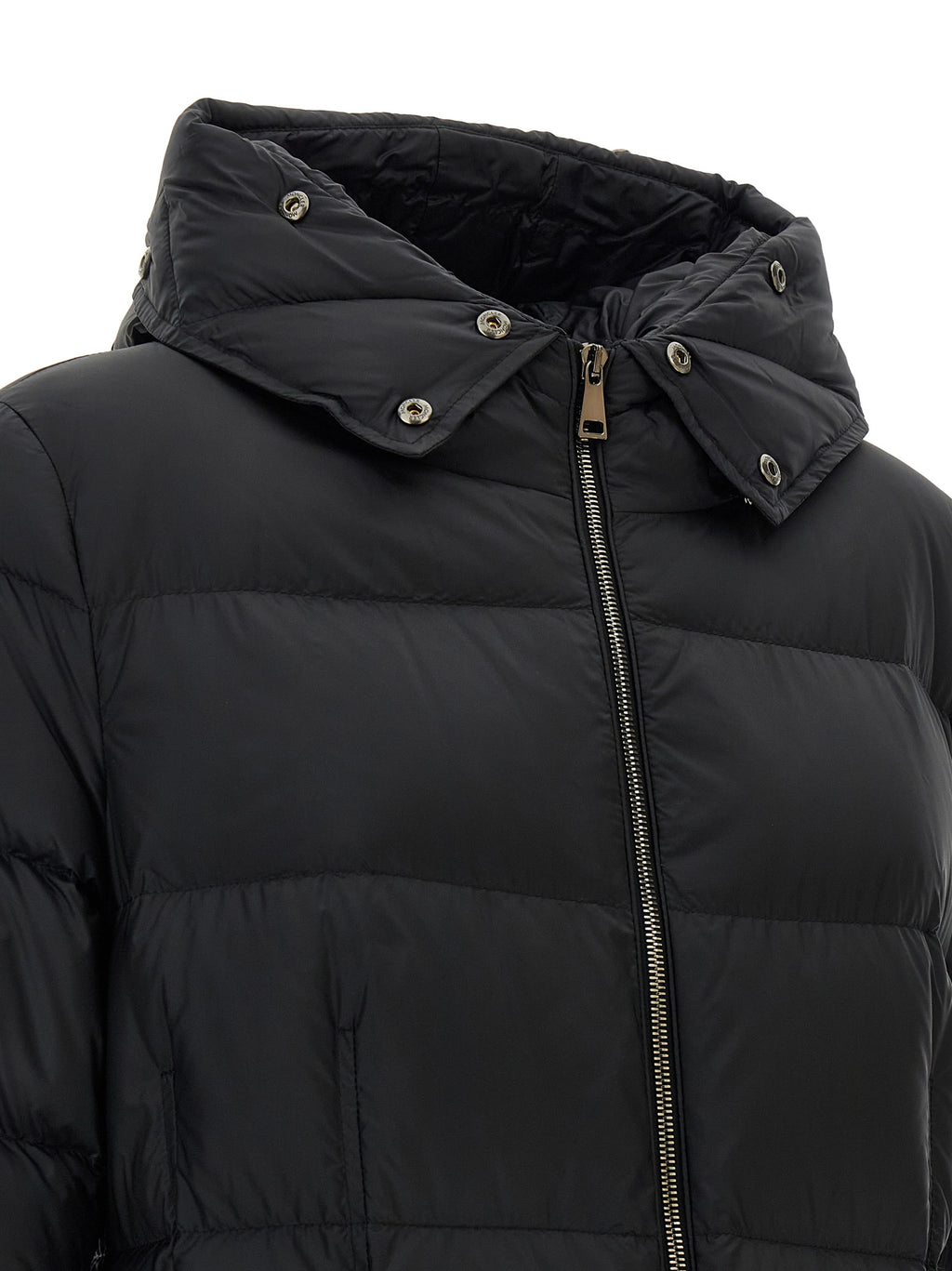 Moncler Black Polyamide Coat