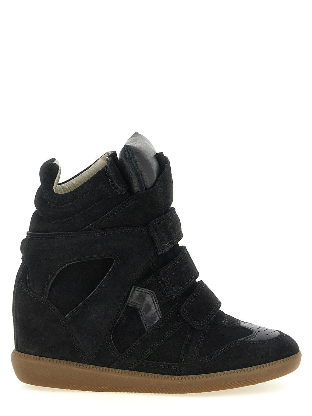 Isabel Marant Black Cowhide High Top Sneakers