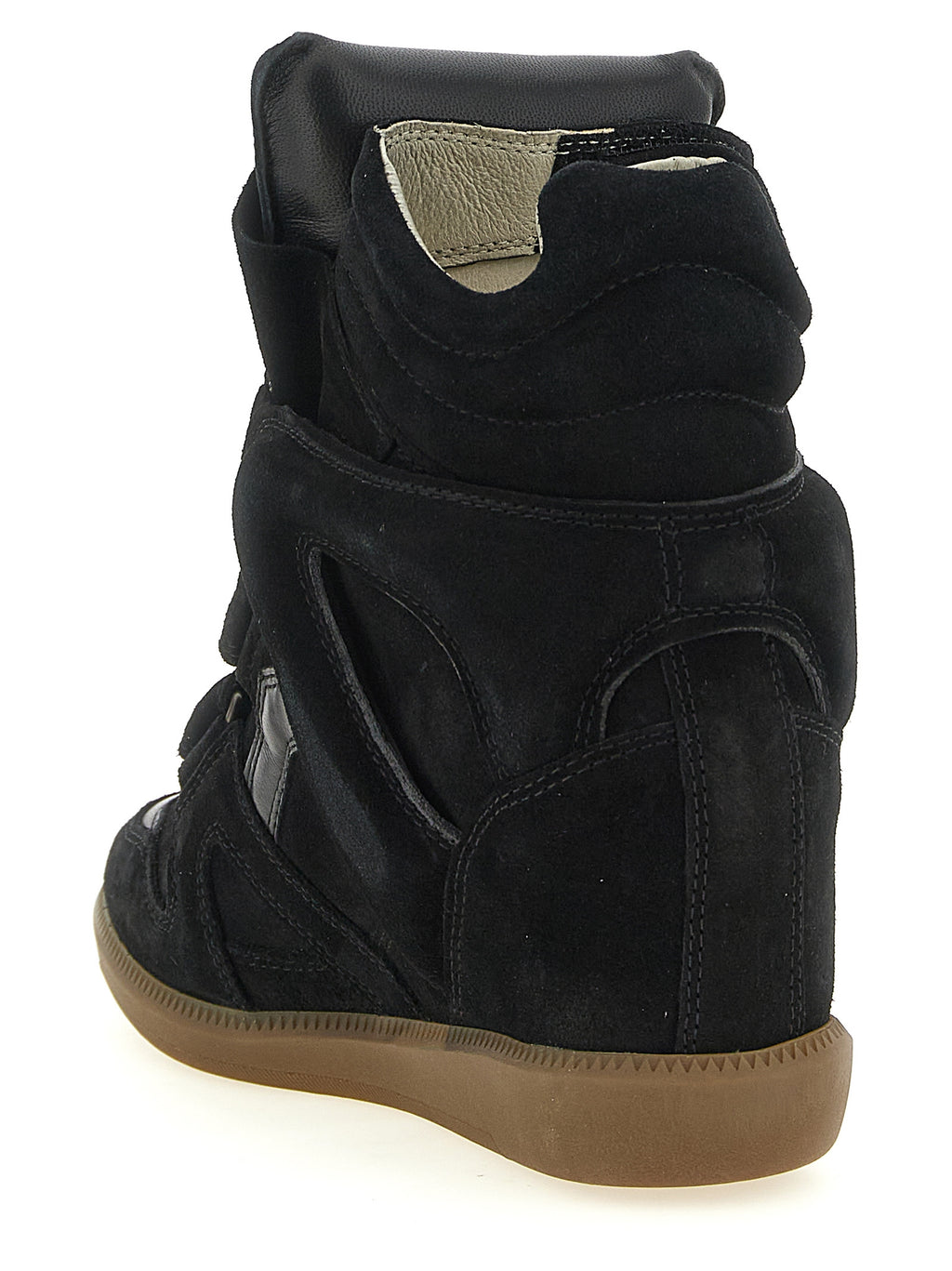 Isabel Marant Black Cowhide High Top Sneakers