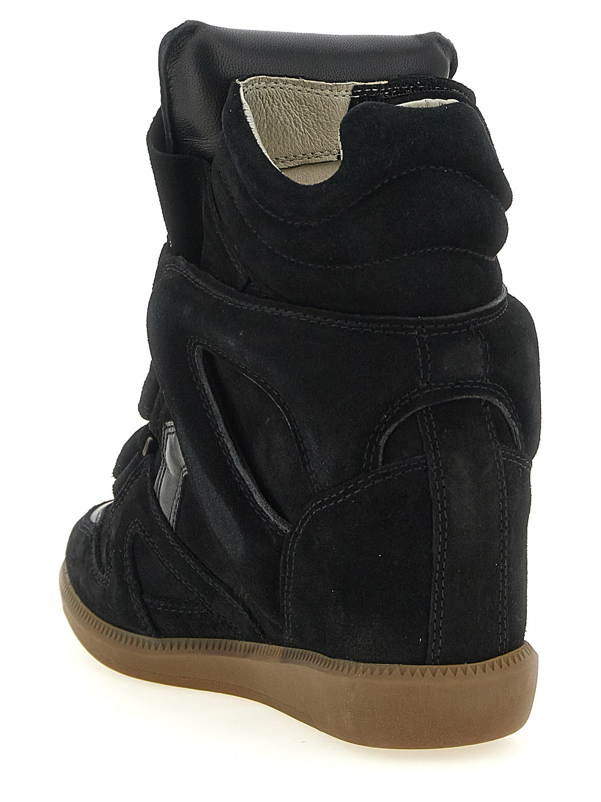 Isabel Marant Black Cowhide High Top Sneakers