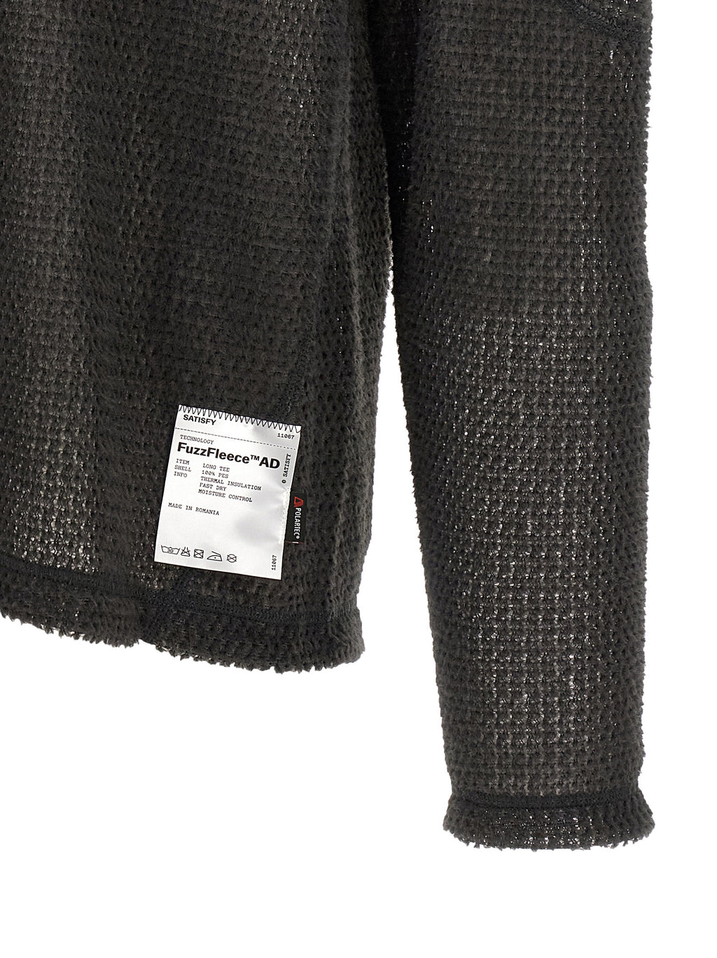 SATISFY Gray Polyester Cardigan
