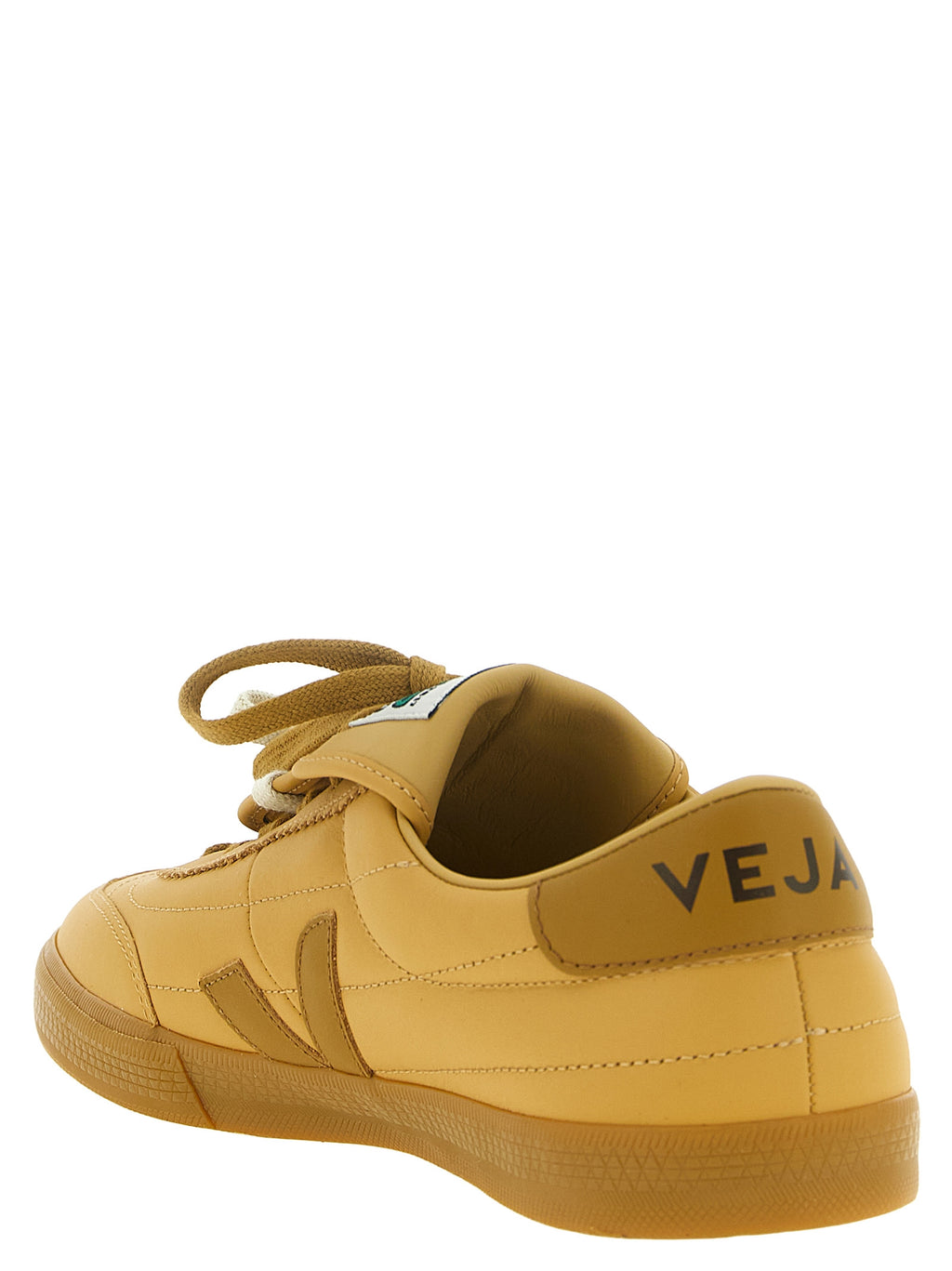 Veja Beige Calfskin Athletic Sneakers