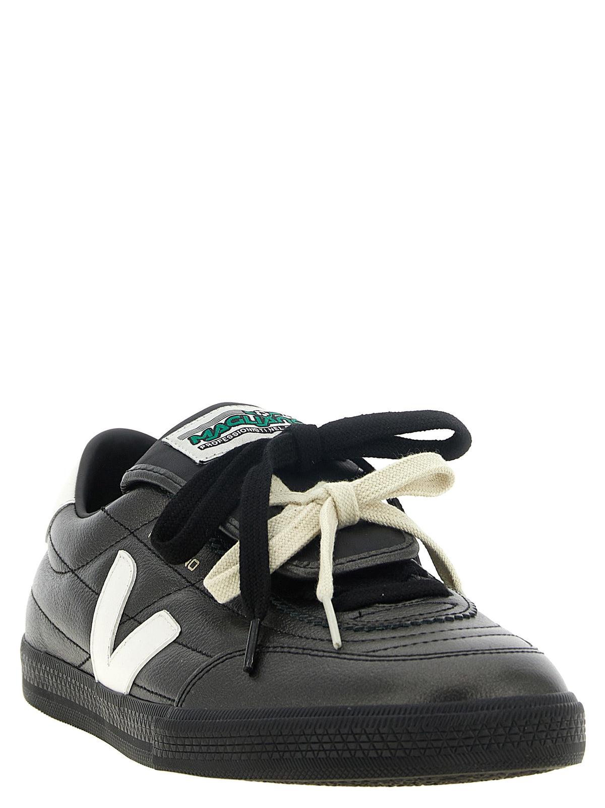 Veja Black Calfskin Low Top Sneakers