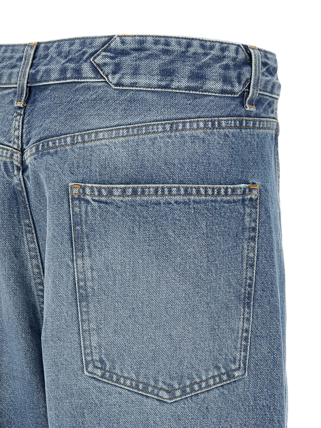 Jacquemus Blue Cotton High-Waisted Jean