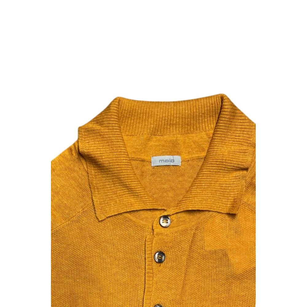 Malo Orange Silk Men Sweater