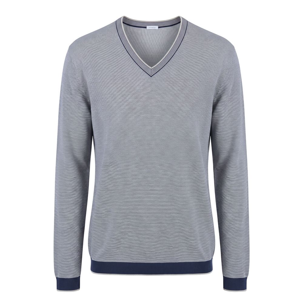 Malo Blue Cotton Men Sweater