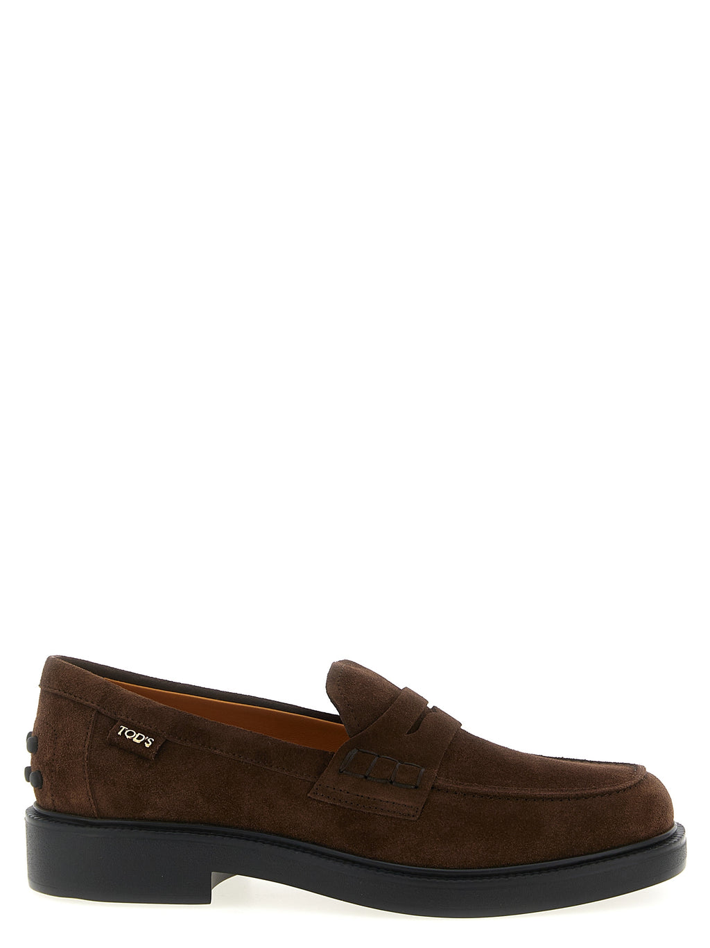 Tod's Brown Calfskin Slip-On Loafers