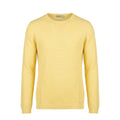 Roberto Pepe Luxury Yellow Cotton Men Sweater