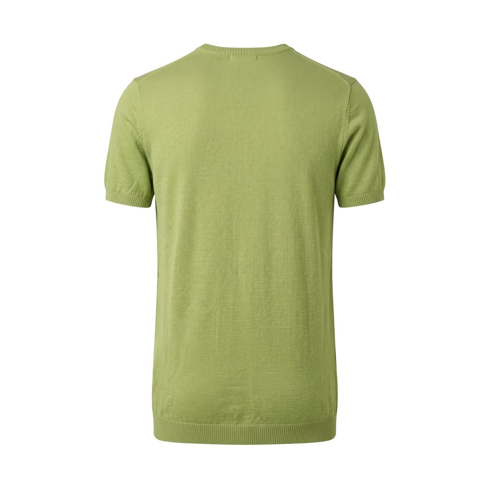 Roberto Pepe Luxury Green Cotton Men Sweater
