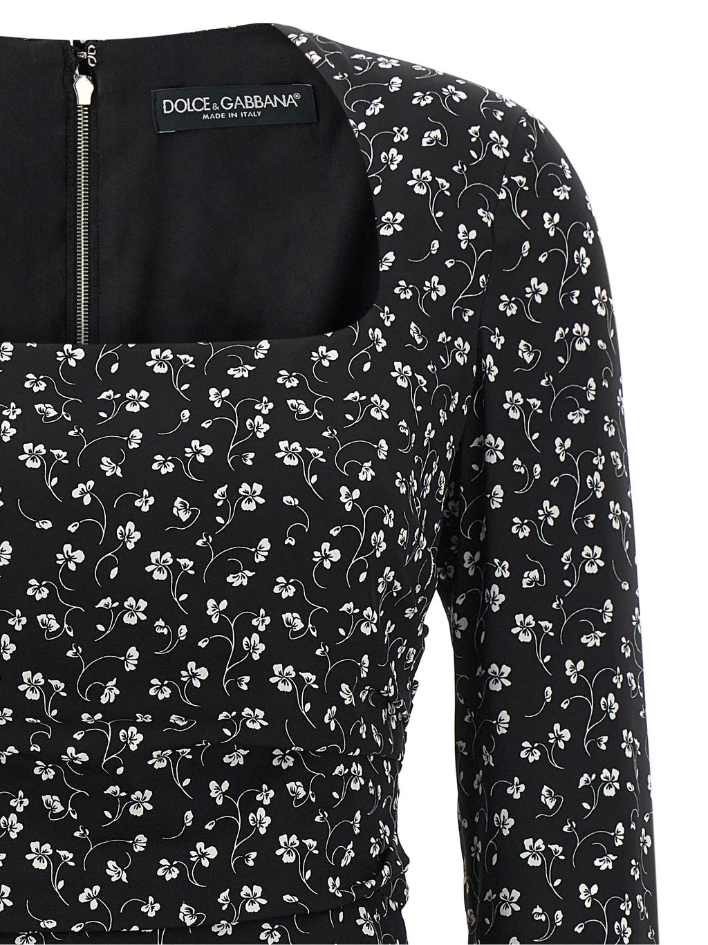 Dolce & Gabbana Black Silk Short Dress