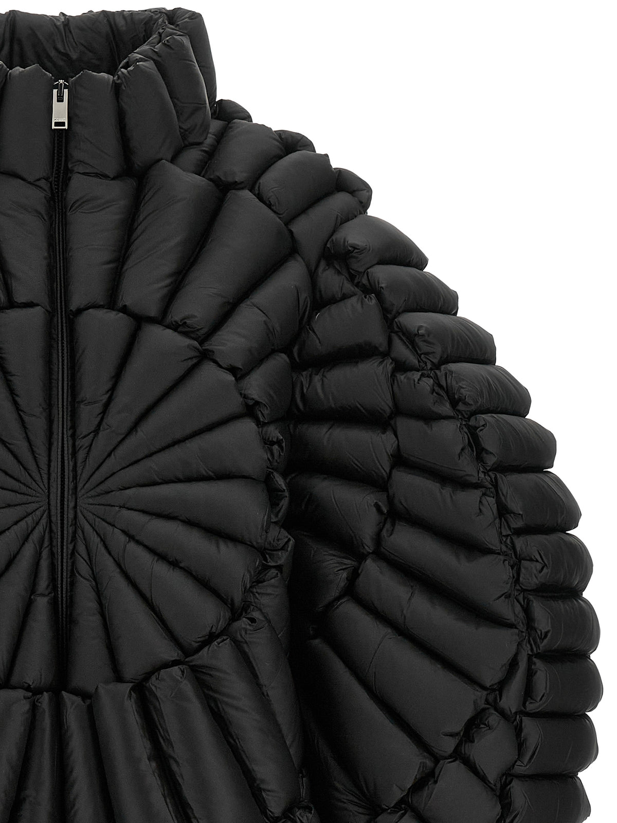 RAXXY Black Nylon Full-Length Jacket