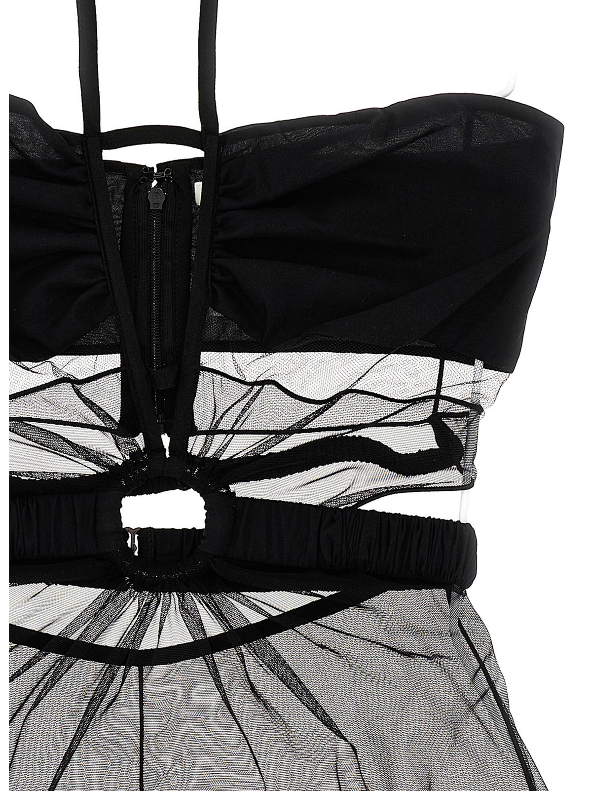 Nensi Dojaka Black Polyamide Bodysuit