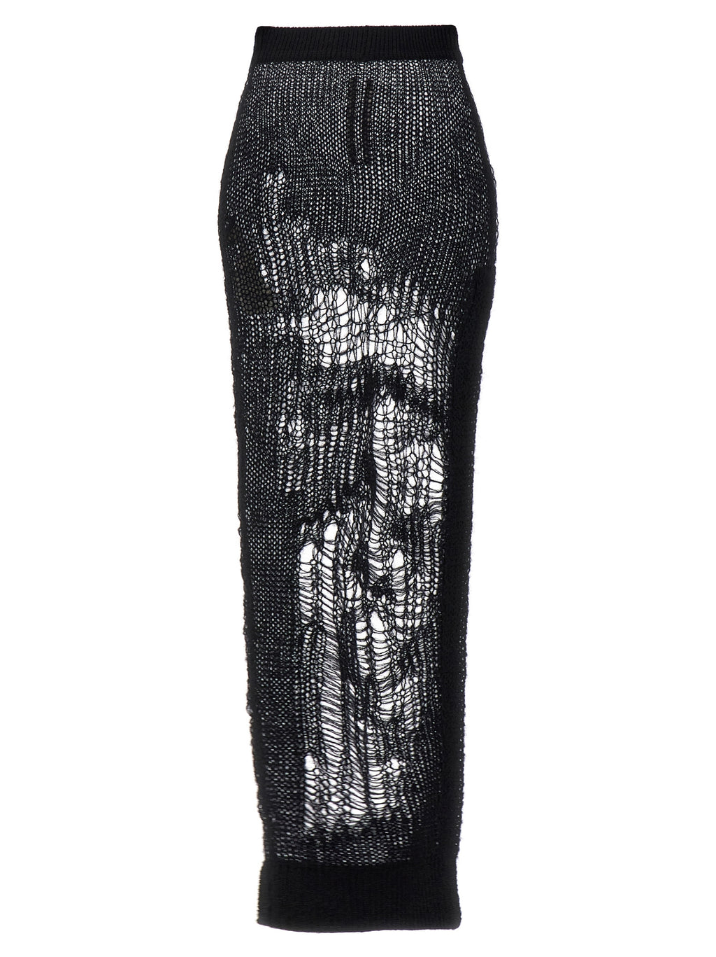 Rick Owens Black Nylon Mini Skirt