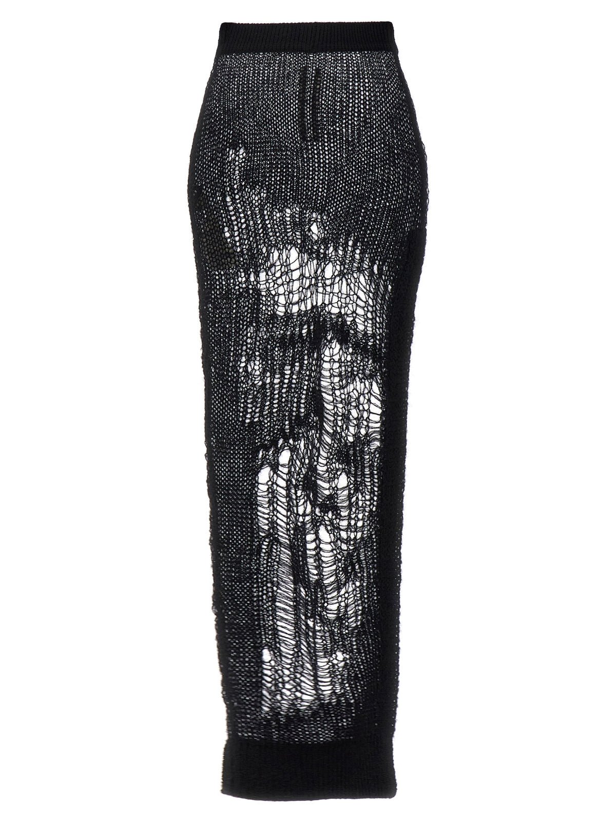 Rick Owens Black Nylon Mini Skirt