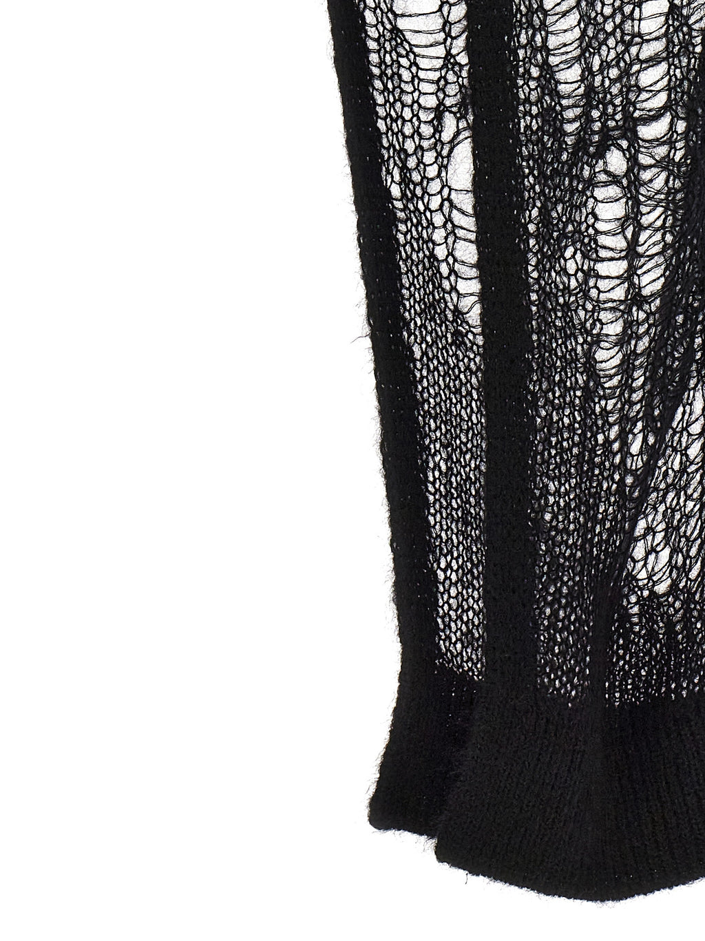 Rick Owens Black Nylon Mini Skirt