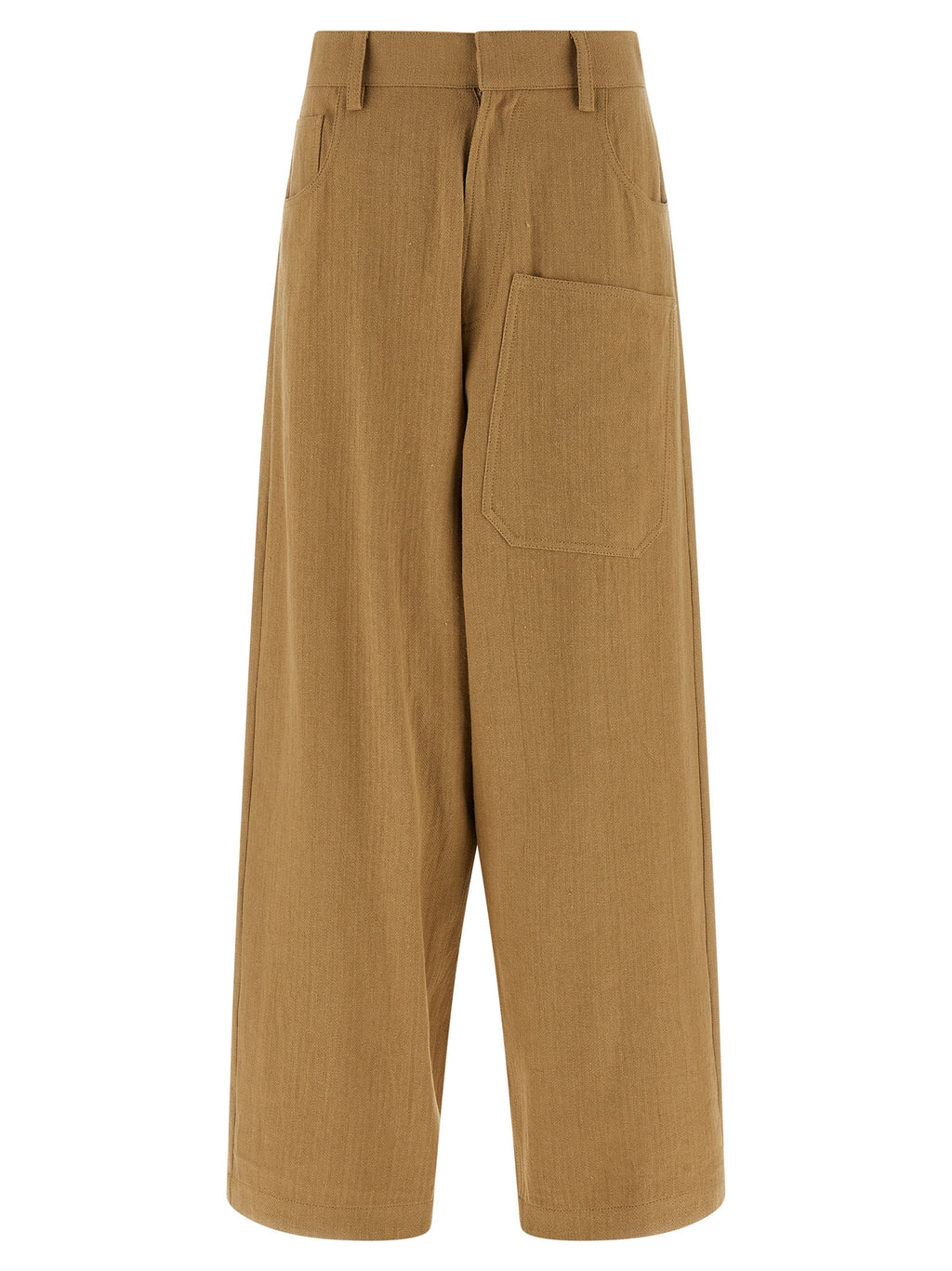 MAISON JEJIA Beige Cotton Casual Pants