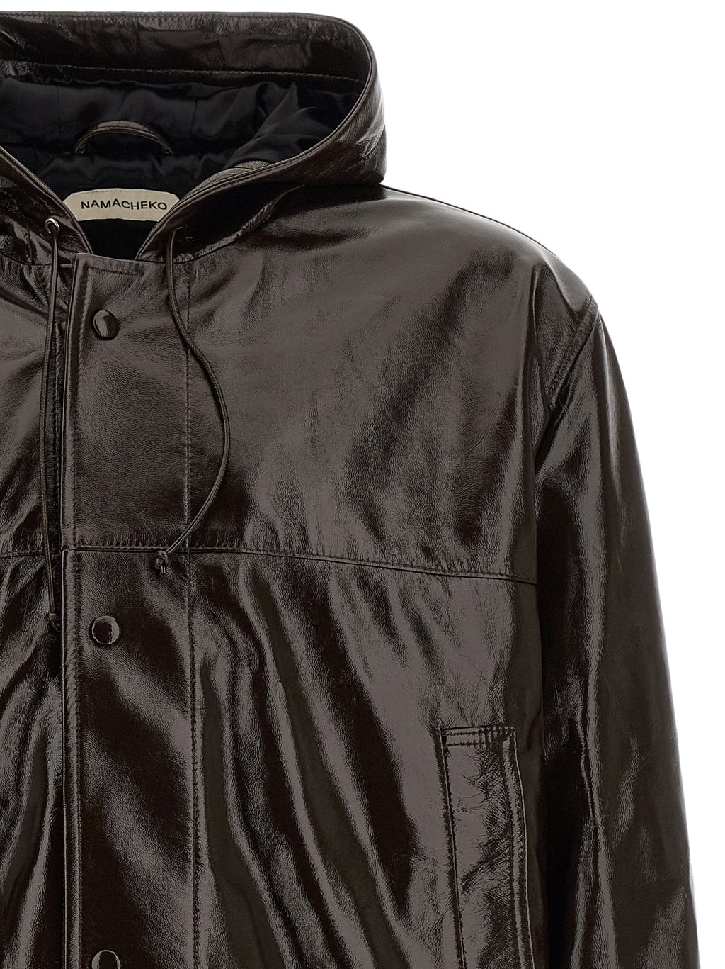 Namacheko Brown Lamb Leather Leather Jacket