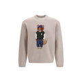 Maison Kitsuné Beige Wool Oves Aries Sweatshirt