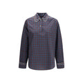 Marni Blue Cotton Pattern Shirt