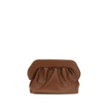 THEMOIRè Brown Vegan Leather Clutch Bag