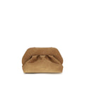 THEMOIRè Beige Nubuc Leather Clutch Bag