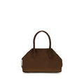 THEMOIRè Brown Suede Leather Handbag