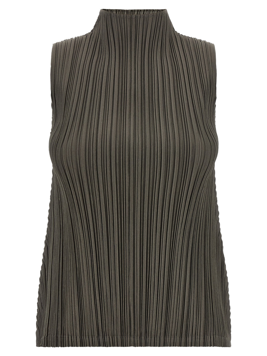 PLEATS PLEASE ISSEY MIYAKE Bicolor Polyester Blouse