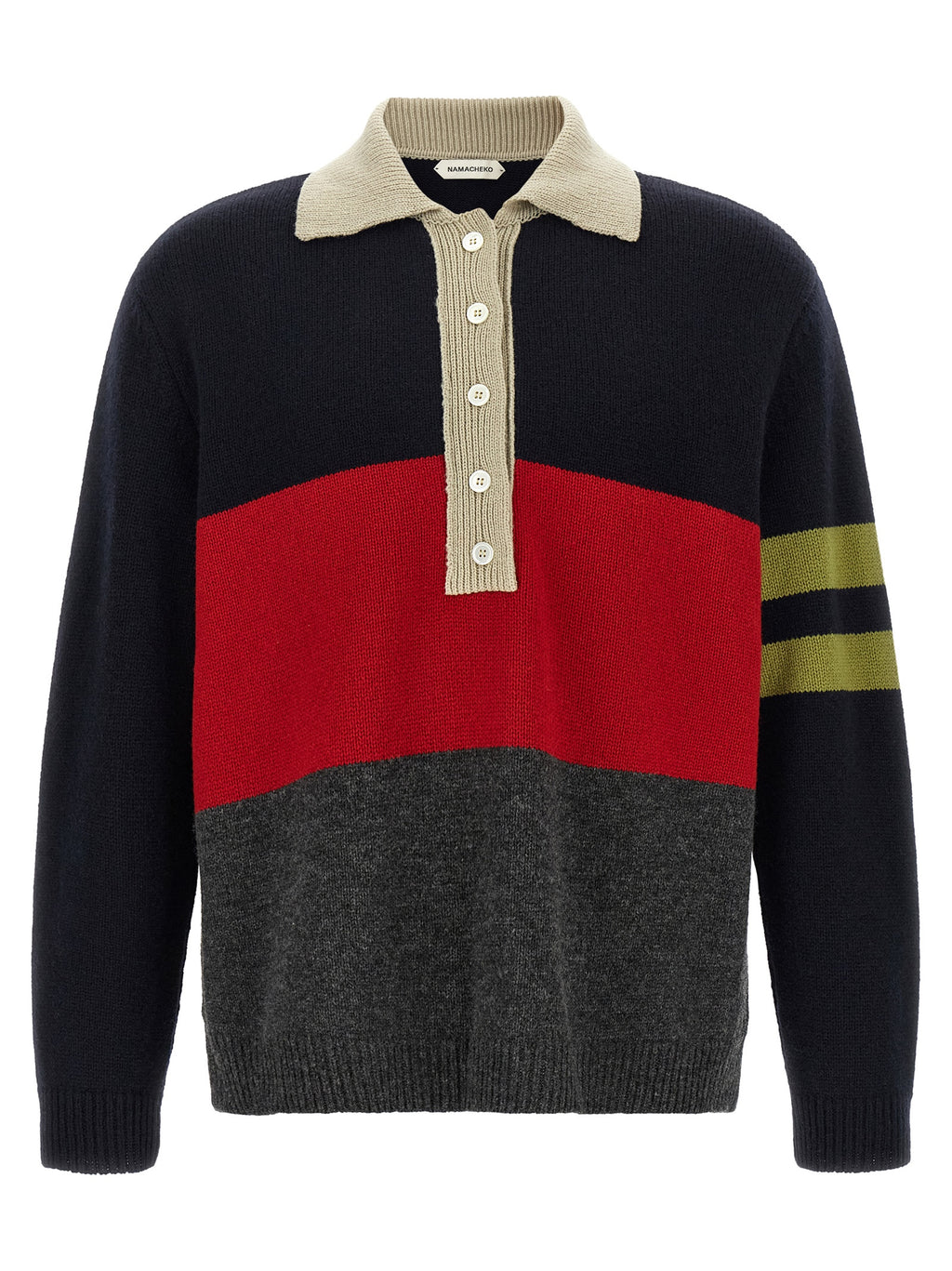 Namacheko Multicolor Merino Wool Polo Shirt