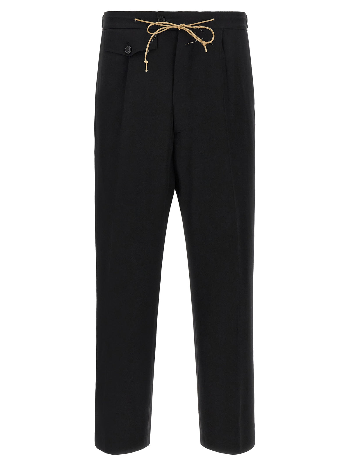 Namacheko Black Virgin Wool Dress Pants