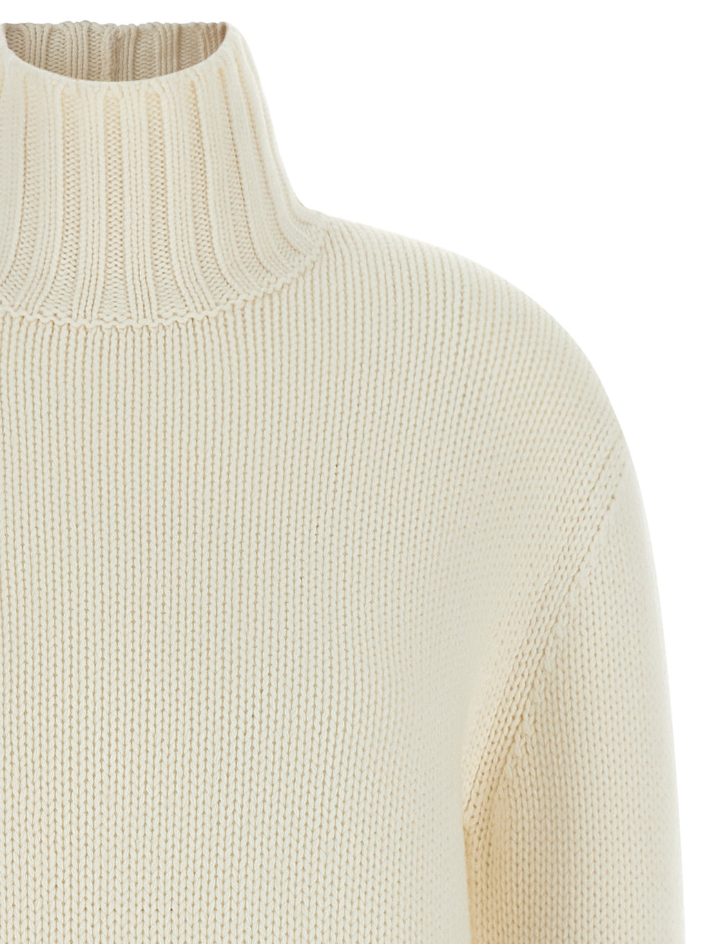 Fabiana Filippi White Virgin Wool Cardigan