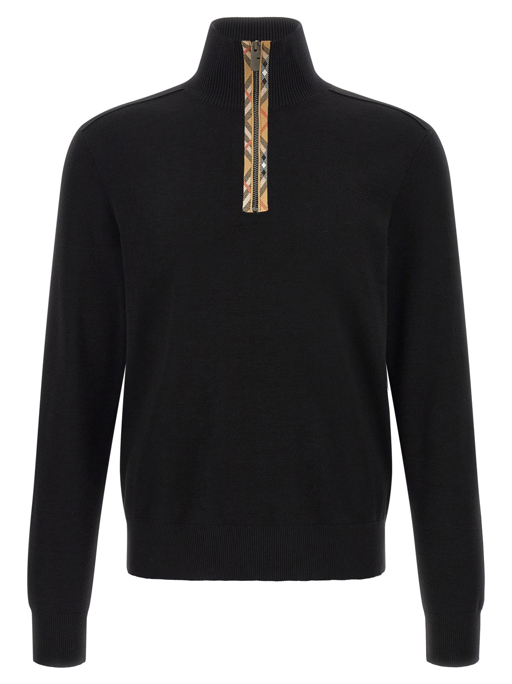 Burberry Black Wool Cardigan