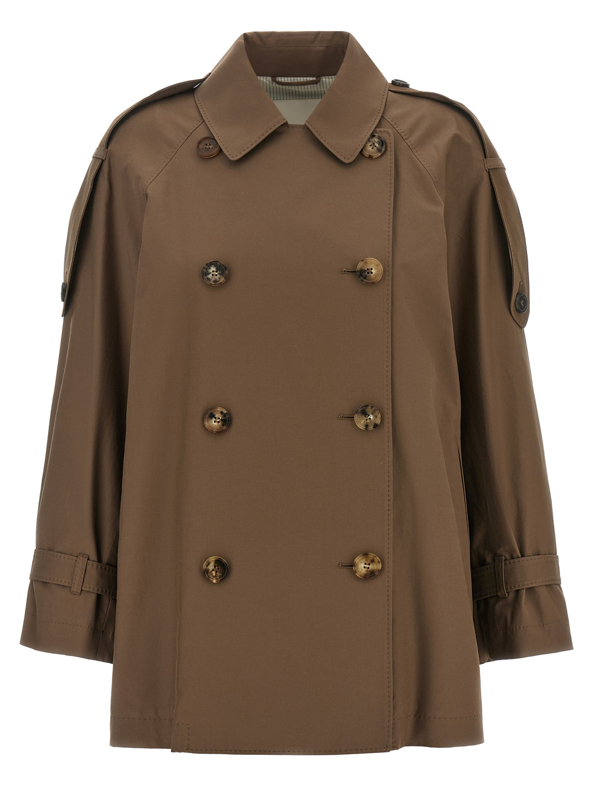 Max Mara Brown Cotton Coat