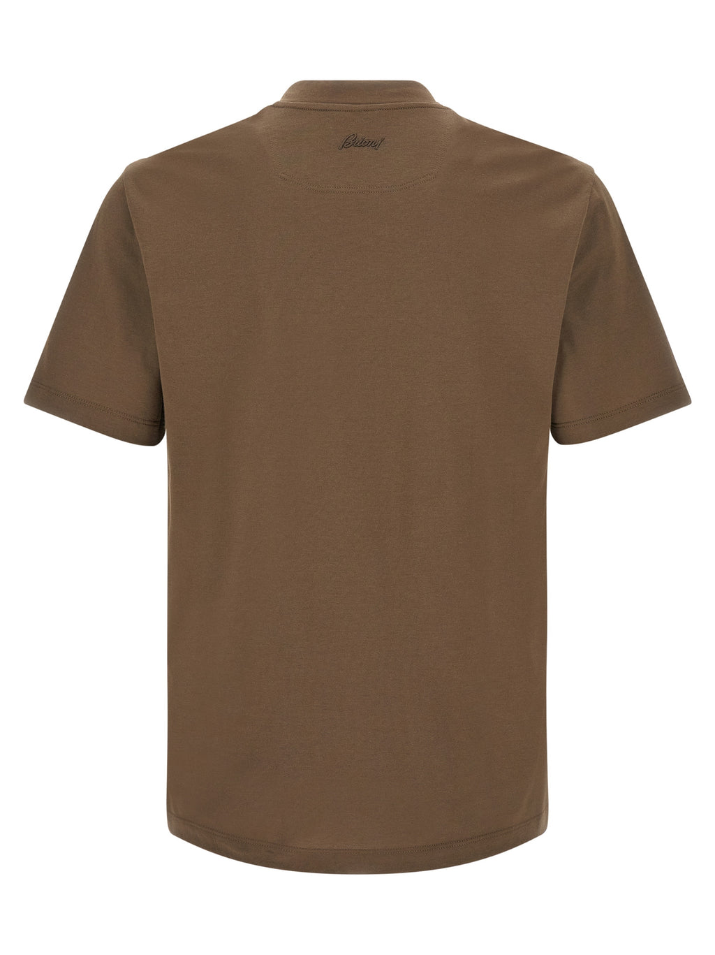 Brioni Brown Cotton T-Shirt