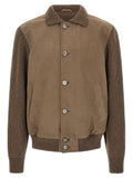 Brioni Brown Calfskin Leather Jacket