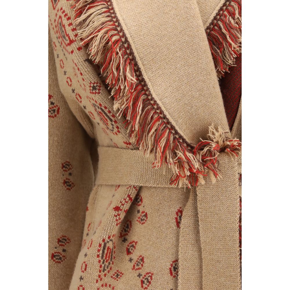 Alanui Brown Cashmere Cardigan