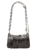 Paco Rabanne Silver Stainless Steel Shoulder Bag
