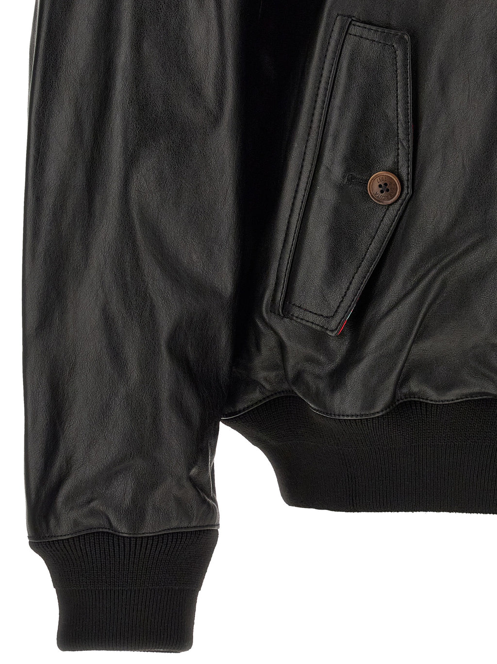 Baracuta Black Cowhide Leather Jacket